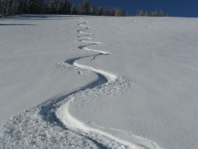 Deine Spur im Schnee